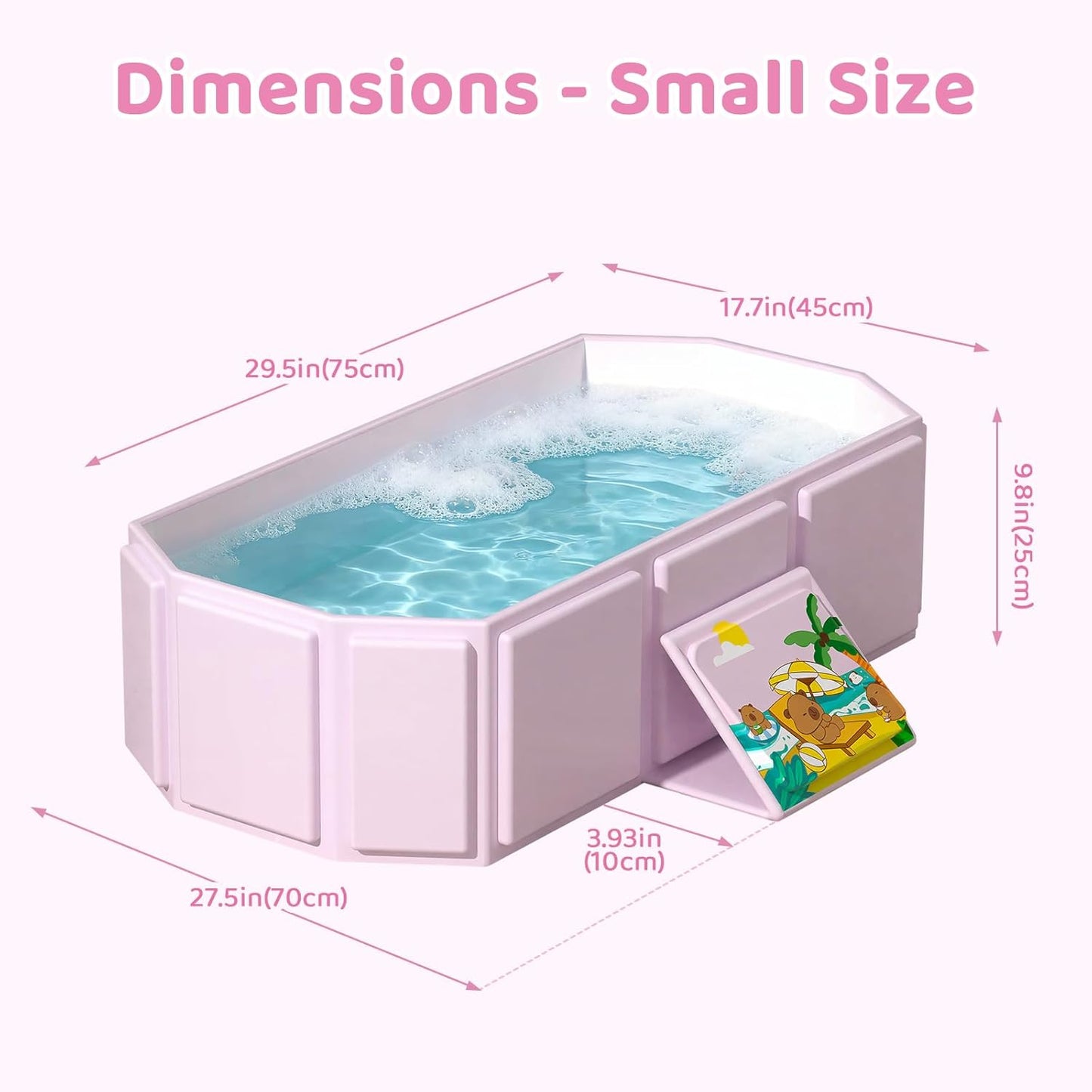 Bañera plegable remojo spa baño caliente y hielo