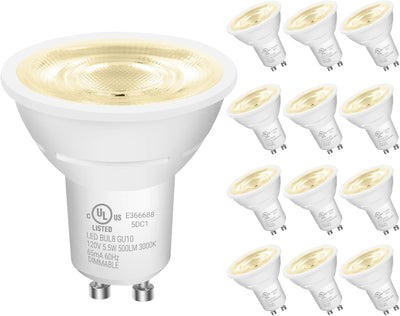 Bombilla LED GU10 regulable 500lm blanco suave 3000K para cocina