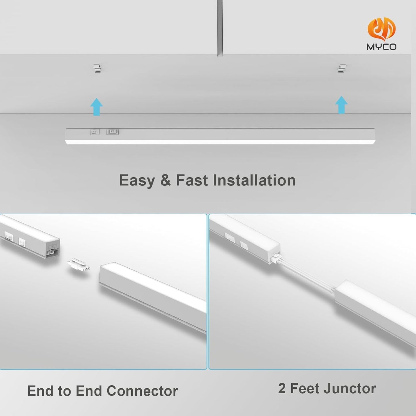 Barra LED aluminio para gabinete cocina 3 temperaturas ETL