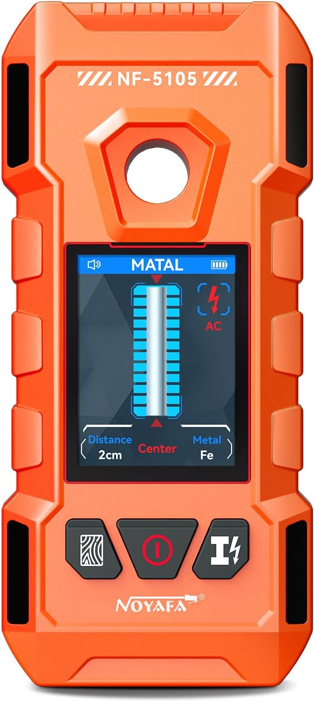 Escáner pared 6en1 recargable LCD HD alarma audio