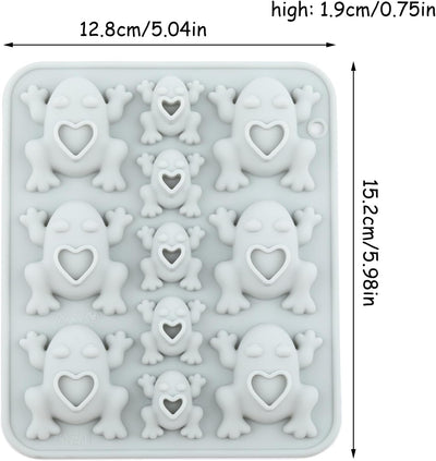 Moldes de caramelo de silicona de rana de Pascua para cupcakes