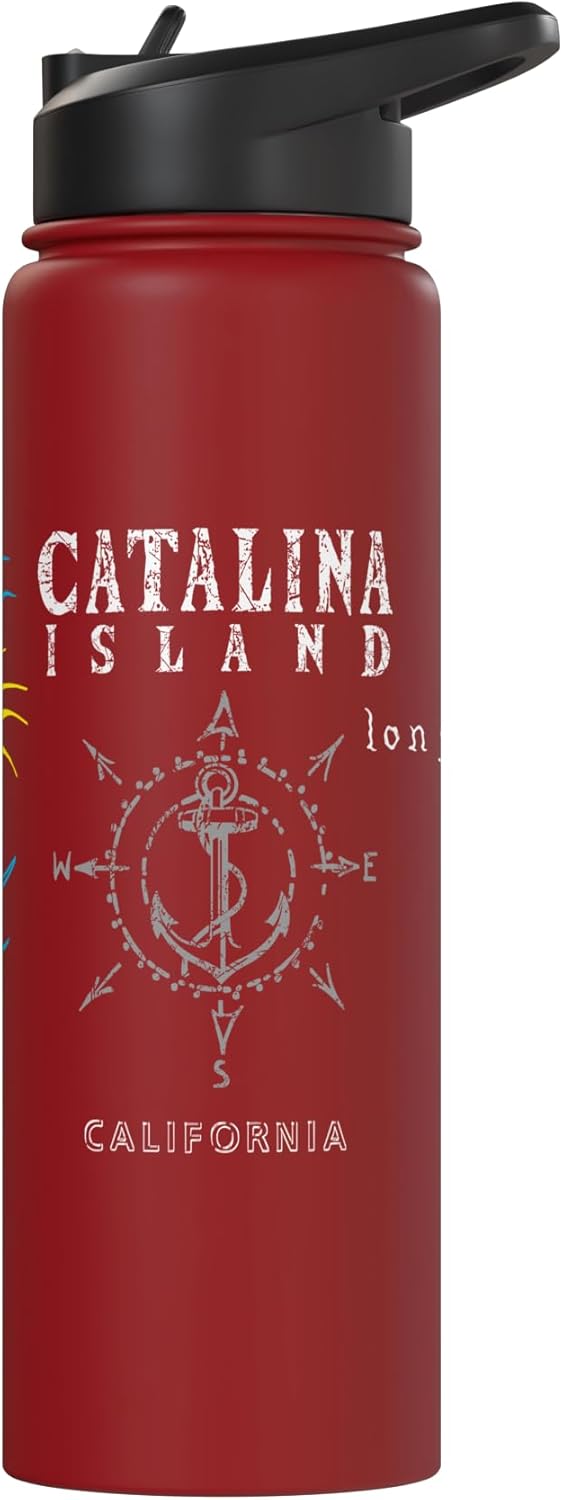 Botella de agua aislada de acero inoxidable Catalina Island