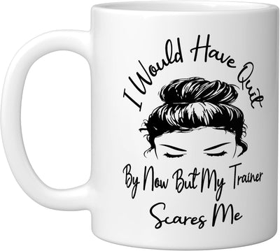 Taza Cerámica para Entrenamiento Blanca