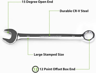 Llave 5/16 SAE acero cromo vanadio 12 puntos