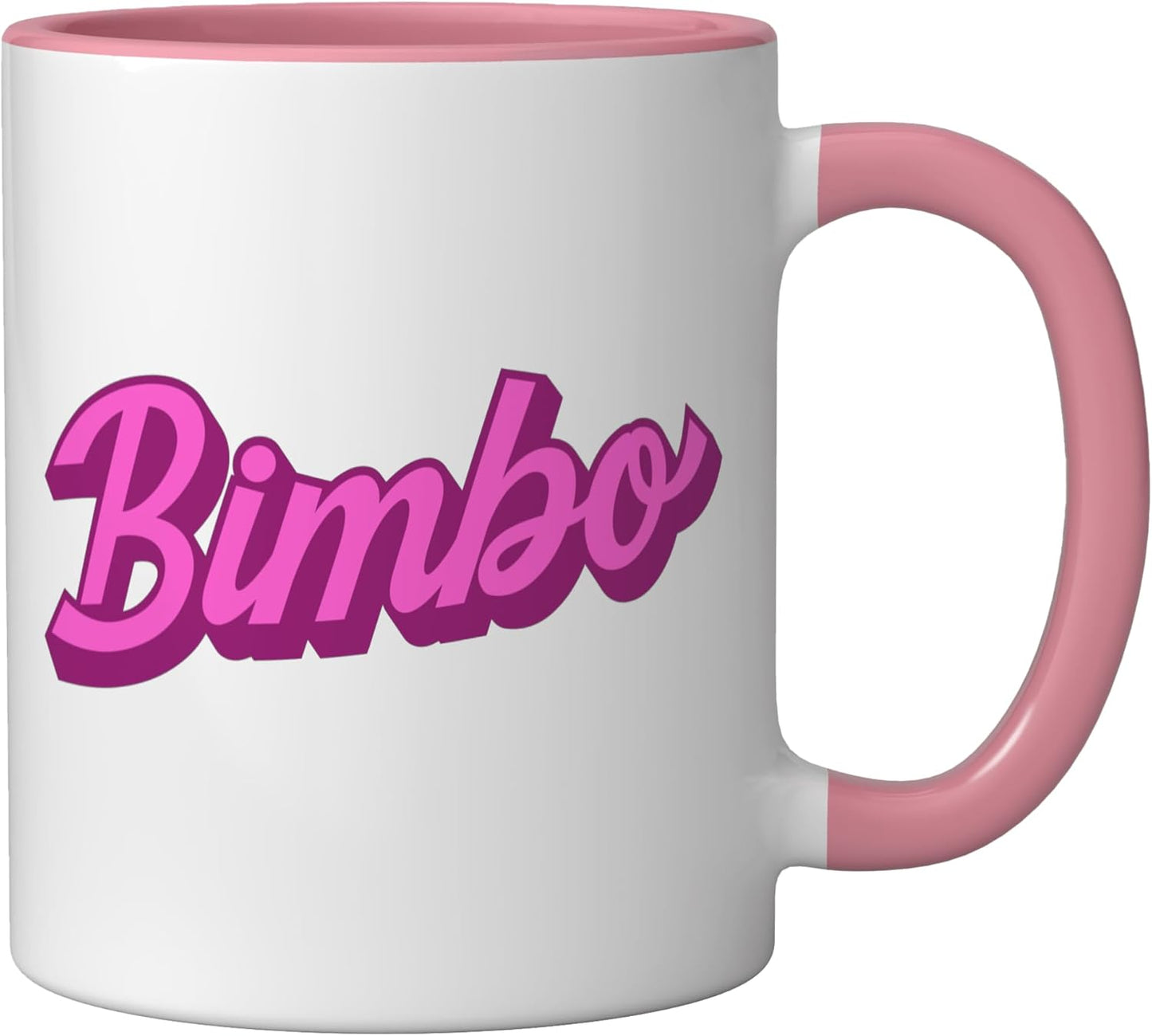 Taza cerámica Bimbo Aesthetic rosa/blanca