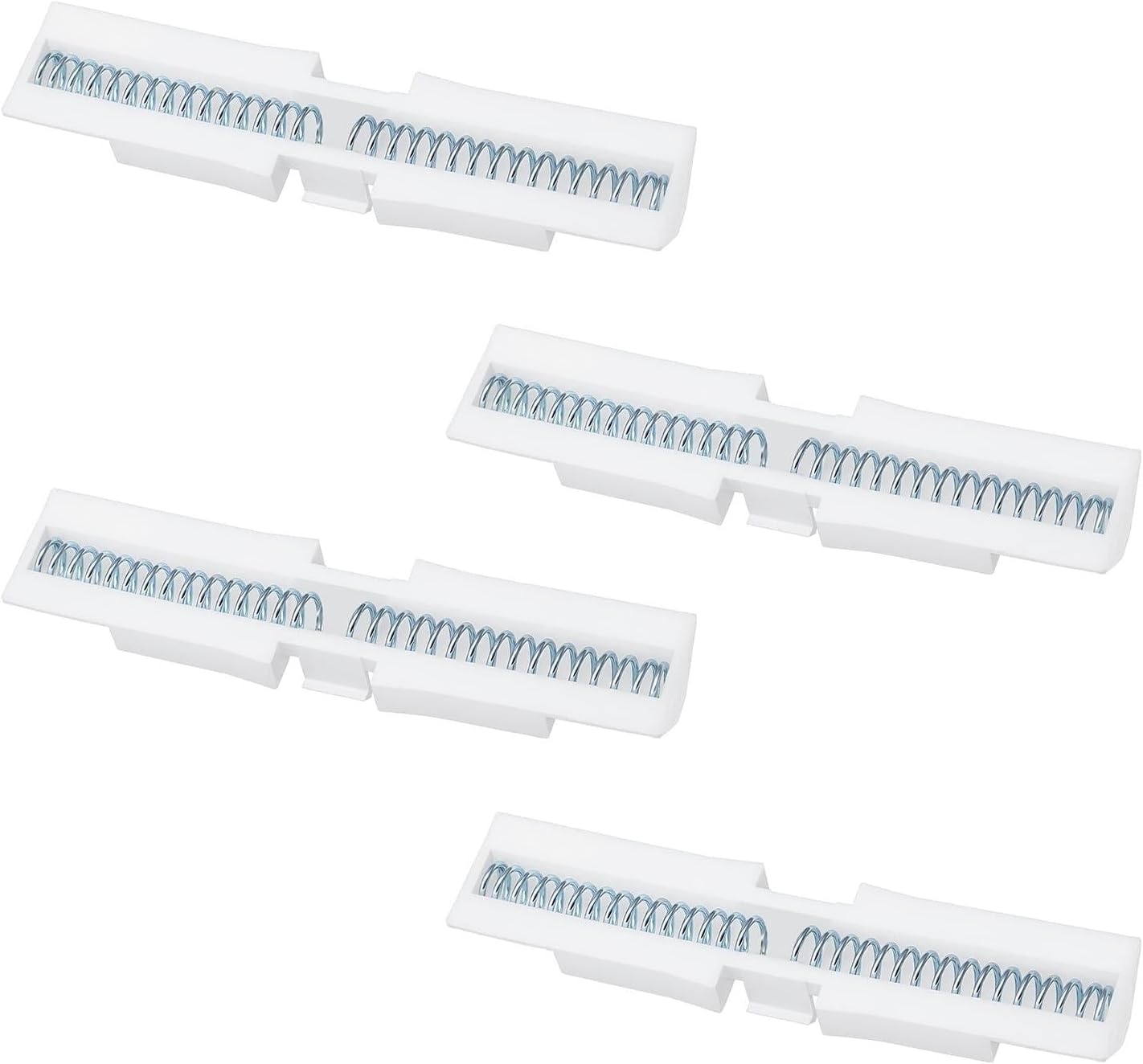 Kit 4 Pzas Guía Deslizante Puerta Plegable Abs Blanco