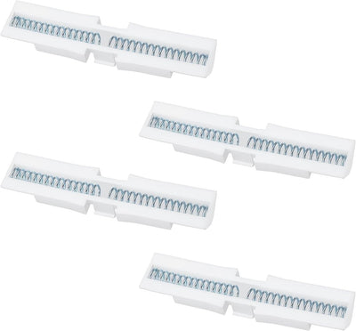 Kit 4 Pzas Guía Deslizante Puerta Plegable Abs Blanco