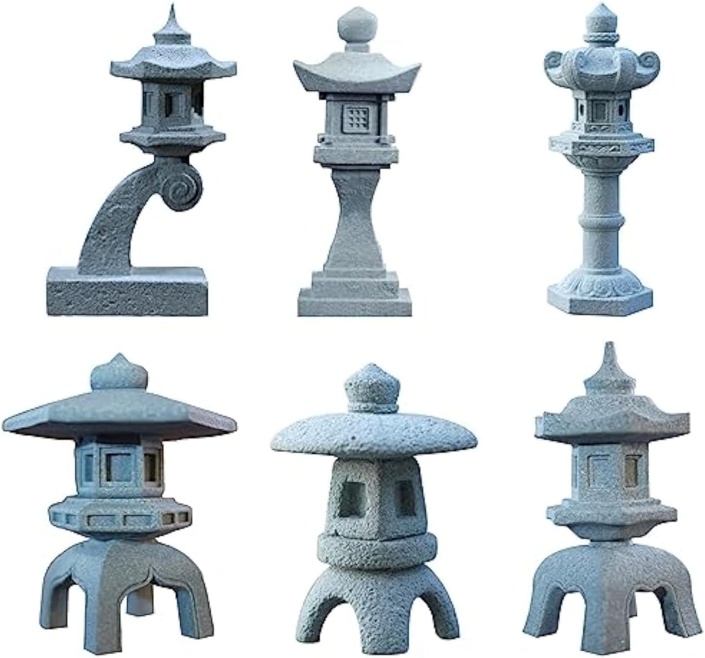 6 Pzas Linterna Pagoda China Mini Decoración