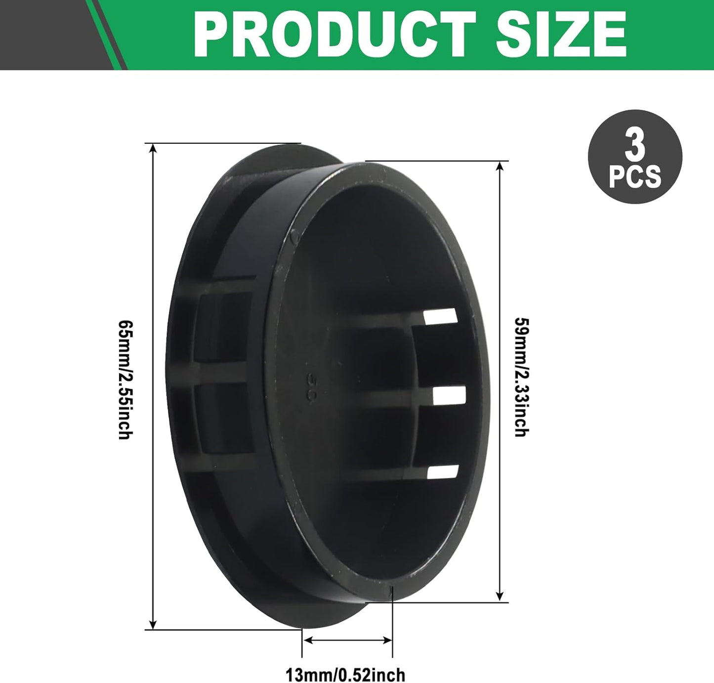 Tapones plástico 2-3/8 pulg s puerta bloqueo muebles