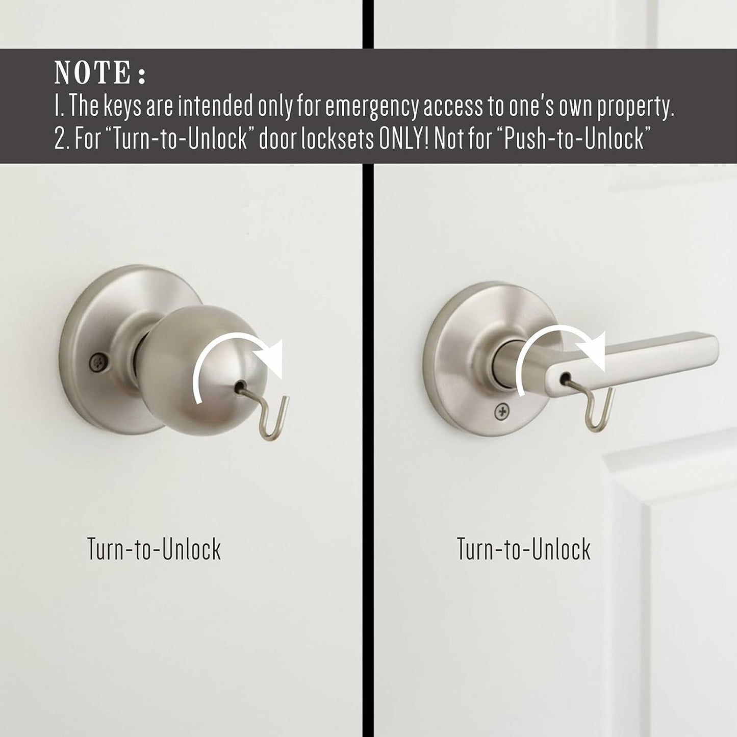 Llave emergencia baño dormitorio pack 8