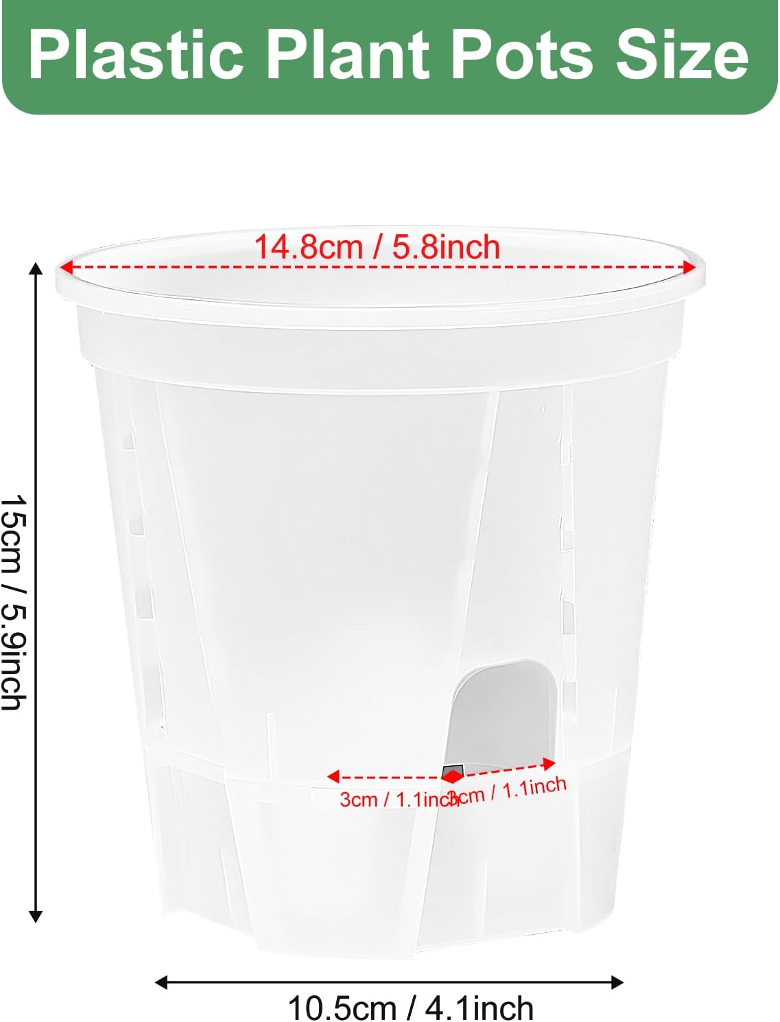Macetas 6pulg set 5 riego automático drenaje bandeja