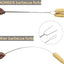 Palos asar perros calientes 32pulg fogata Smores set 2