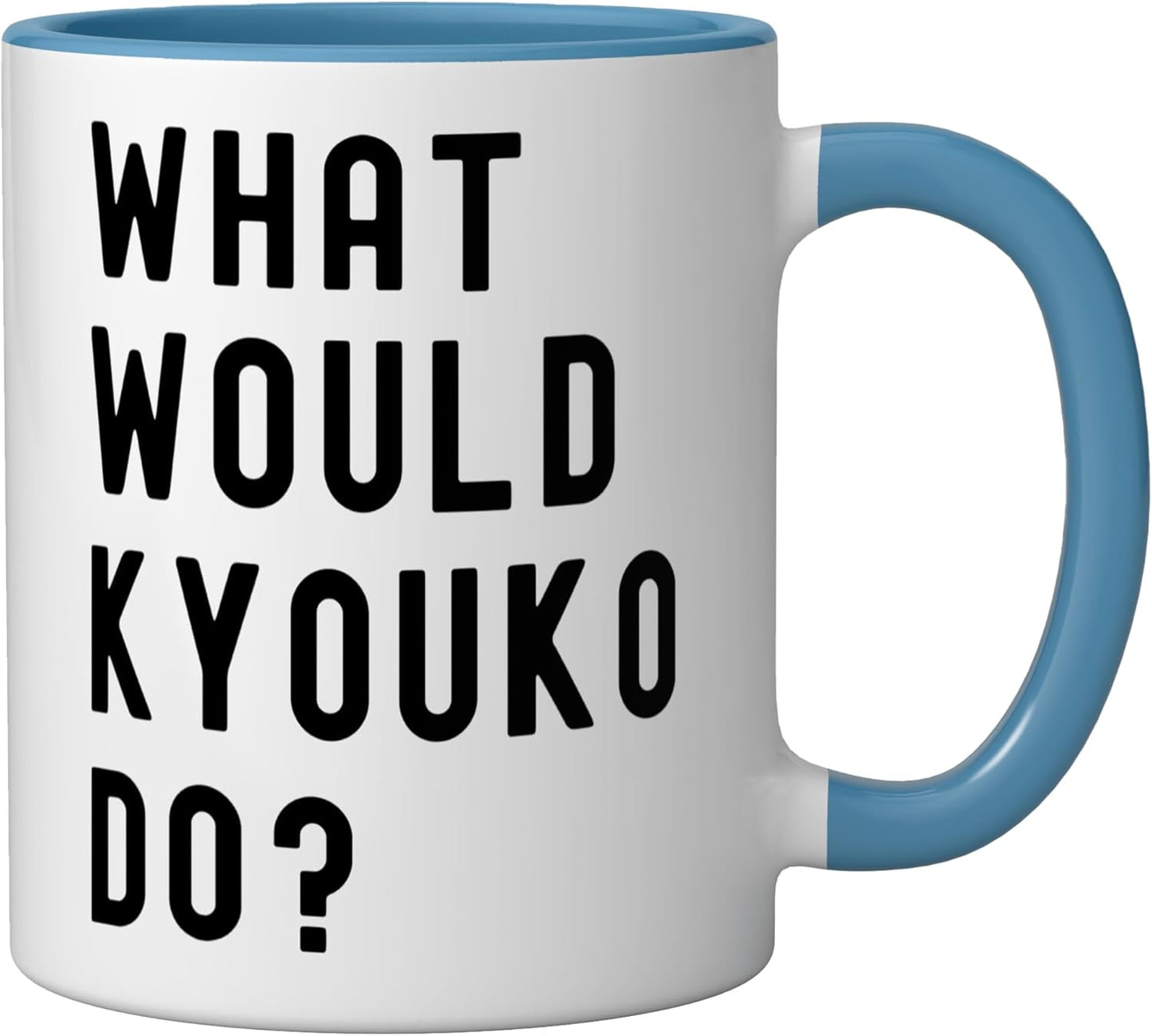 Taza cerámica What Would Kyouko Do? Azul/Blanco