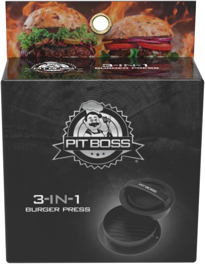 Prensa hamburguesas 3en1 color negro