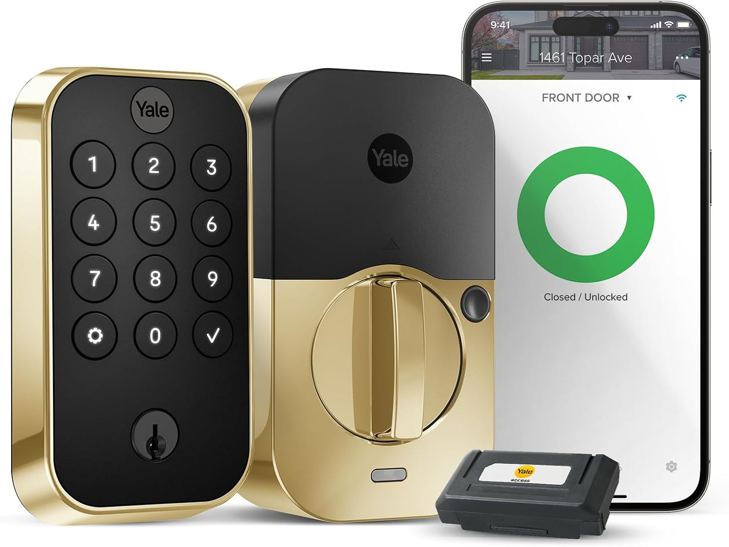 Cerradura puerta entrada inteligente con teclado Wi-Fi YRD410