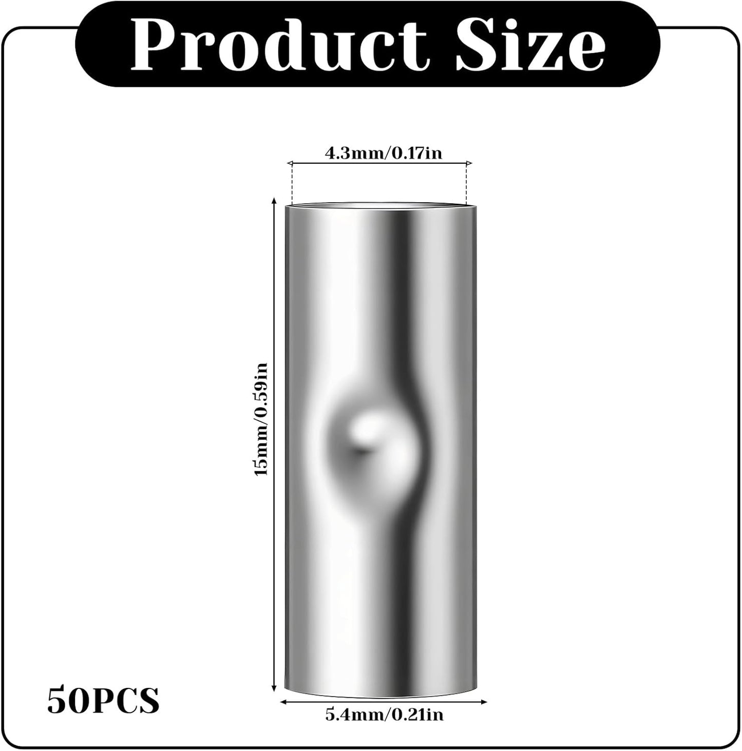 50 Pzas Conectores Sin Aislamiento 12-10 AWG