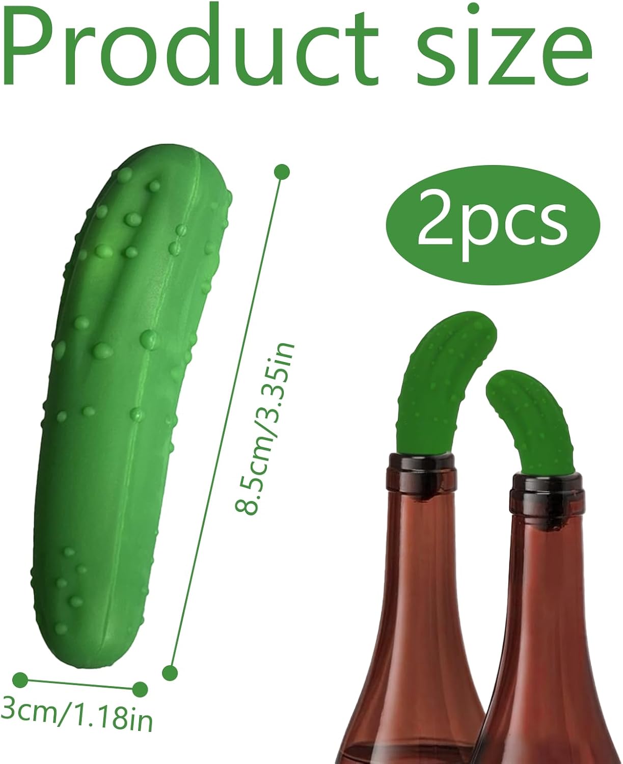 Tapón de vino para pepinillos regalo gastronomía
