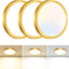 3 Lámparas LED empotradas 7.5pulg 3000K-6500K baño dormitorio