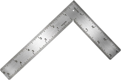 Regla en L acero inox 6x4pulg para carpintero