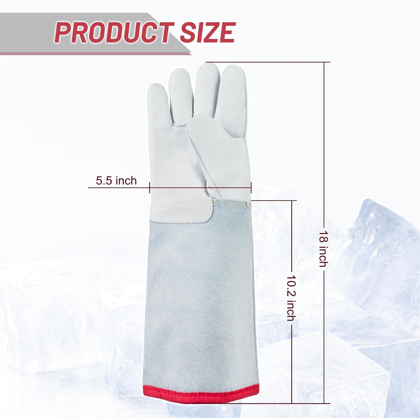 Guantes criogénicos para nitrógeno líquido