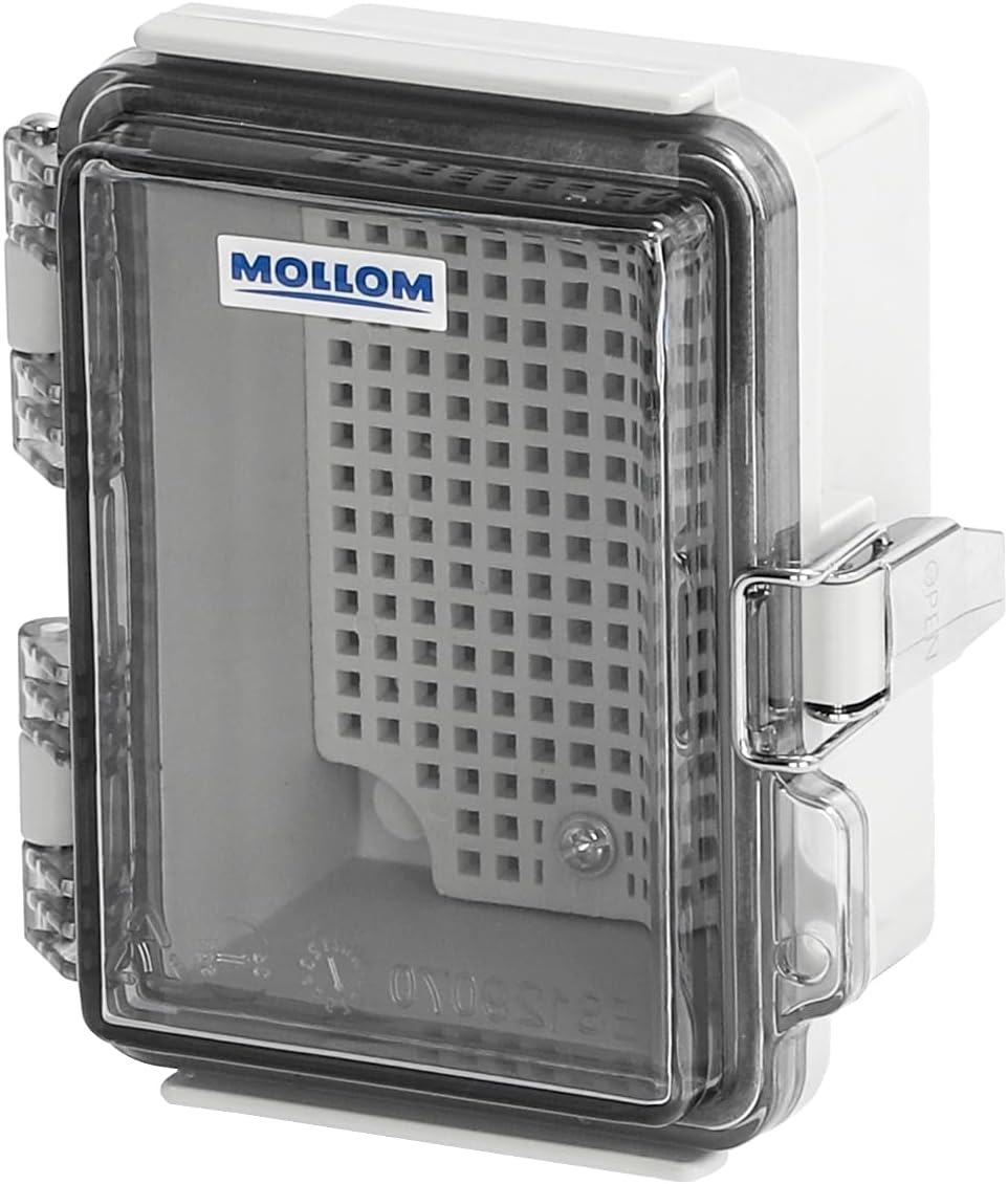 Caja conexión exterior IP67 impermeable con cubierta transparente