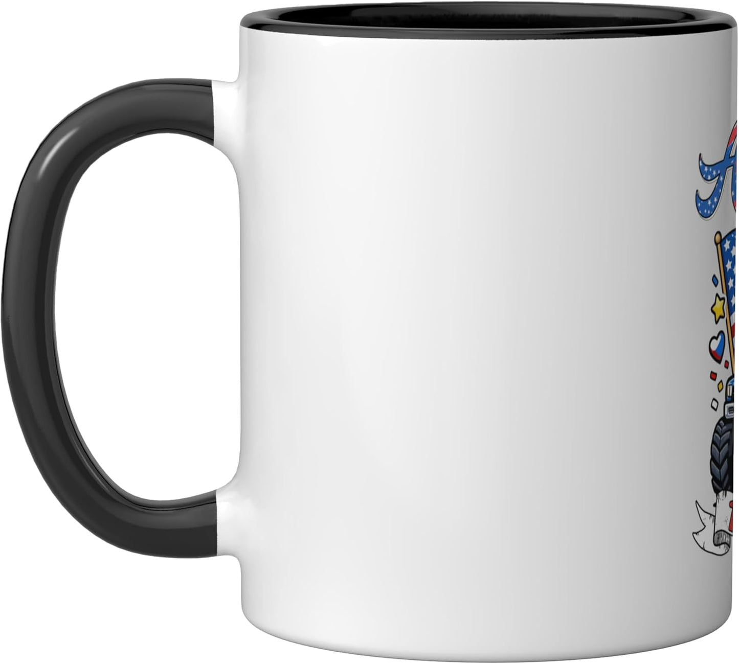 Taza cerámica para camión monstruo con motivo 250 aniversario 1776