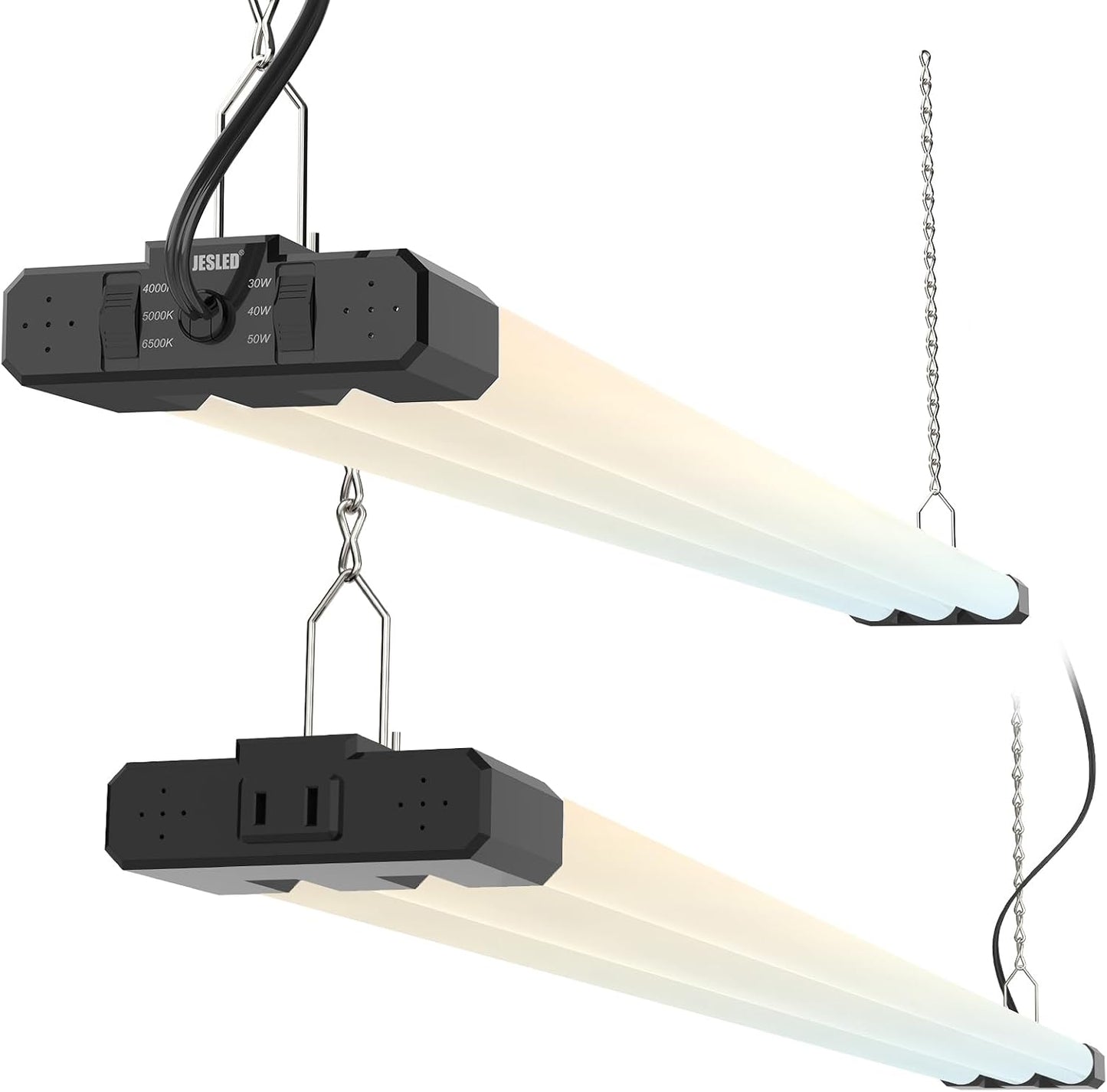 Luces LED tienda 4ft 3CCT 30-50W 7500lm ETL pack 2