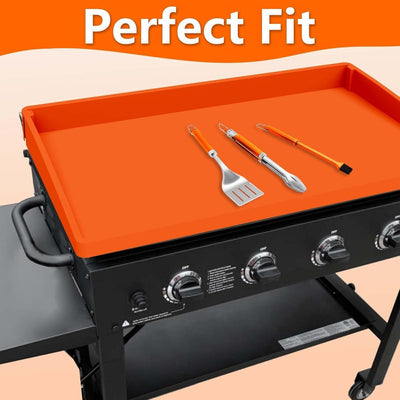 Alfombrilla silicona para parrilla Blackstone naranja