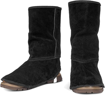Protectores cuero 12.99pulg para botas soldadura resistente fuego