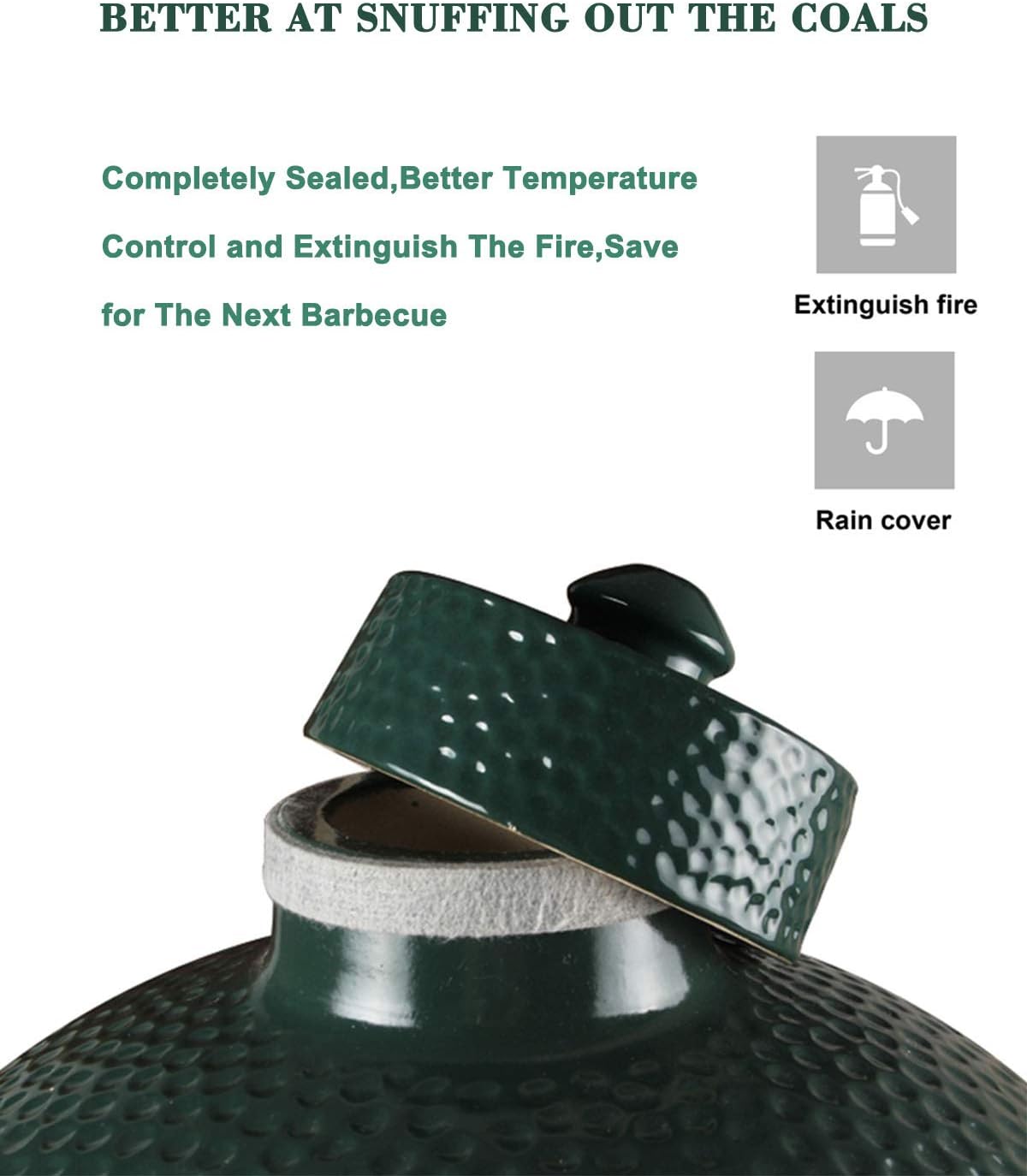 Tapa cerámica parrilla doble función compatible Kamado