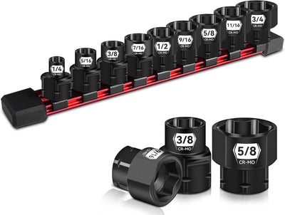 Set 9 Dados Impacto Nano 3/8" Cr-Mo Espacio Reducido