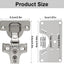 Kit reparación goznes acero inox 2 pzas con placas y tornillos