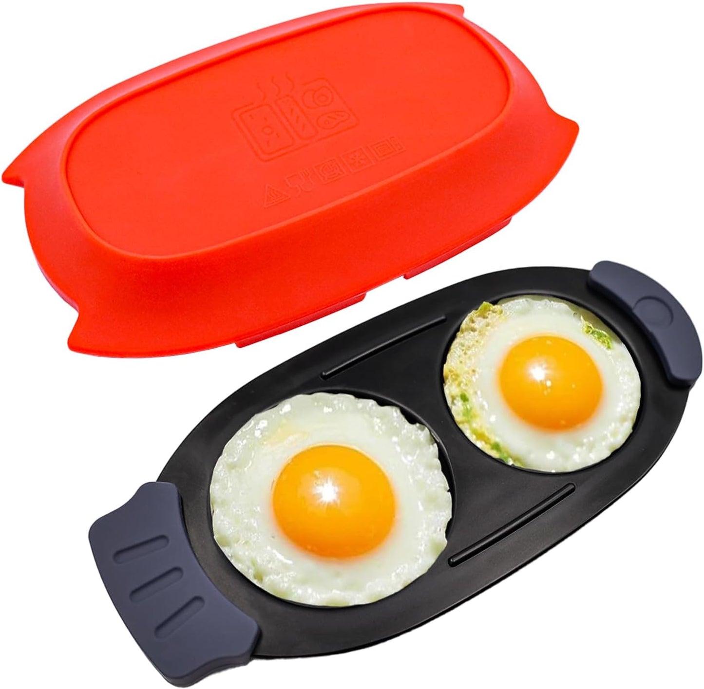 Cocedor de huevos para microondas 2 huevos antiadherente sin BPA