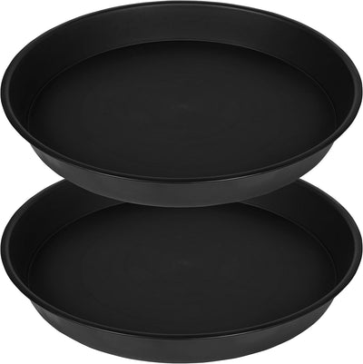2 Pzas Platillos Plástico Resistente 8pulg Redondos para Plantas