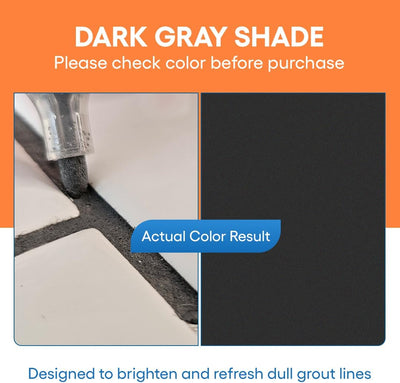 Rotulador lechada gris oscuro sellador rápido baño cocina