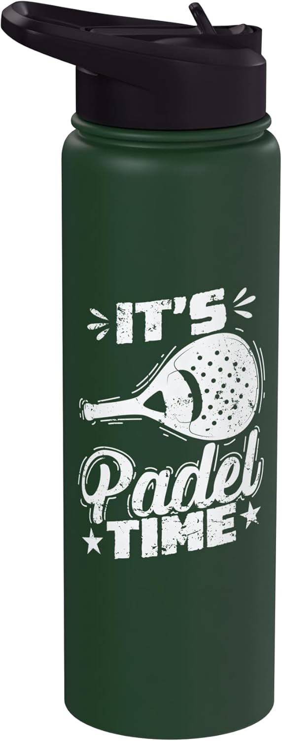 Bote de agua acero inoxidable aislado para padel