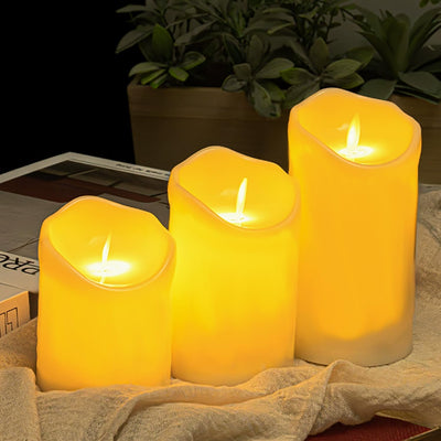 Velas LED sin llama para San Valentín 3uds decoración romántica
