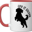 Taza Cerámica Doodle Lover Roja/Blanca