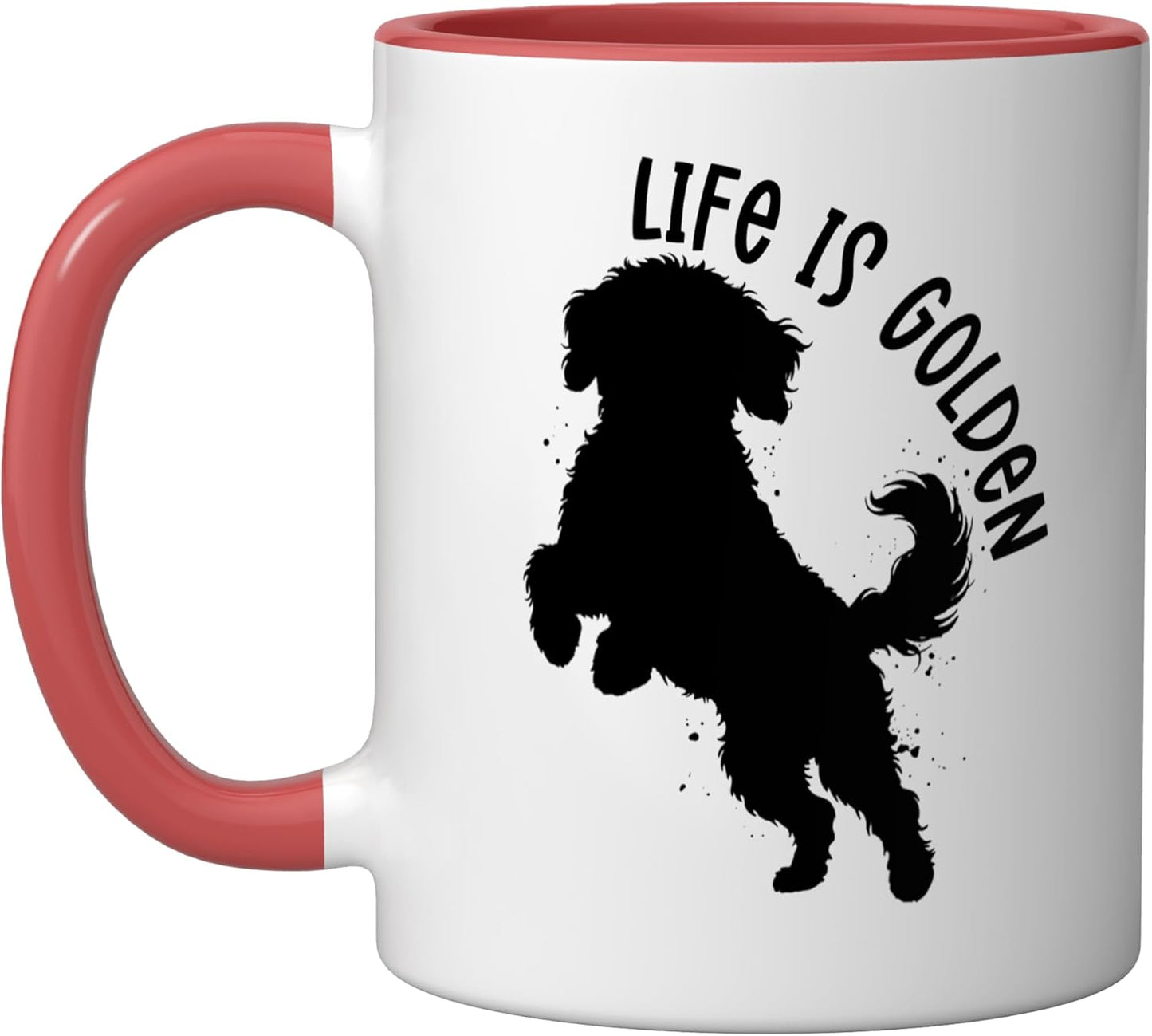 Taza Cerámica Doodle Lover Roja/Blanca