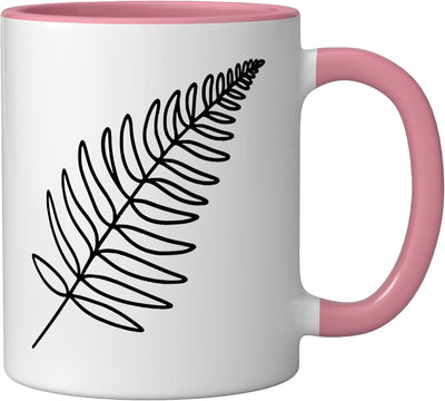Taza Cerámica para Amantes de Plantas Rosa/Blanco