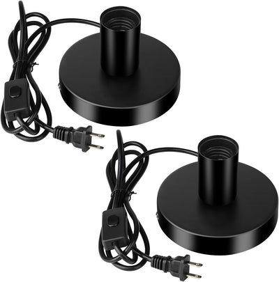 Base lámpara mesa vintage E26/E27 con enchufe 5.6pulg