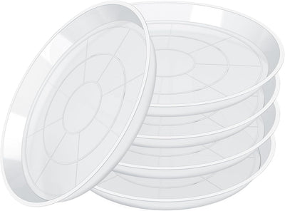 Bandejas plástico transparente para plantas 3-12pulg set 5