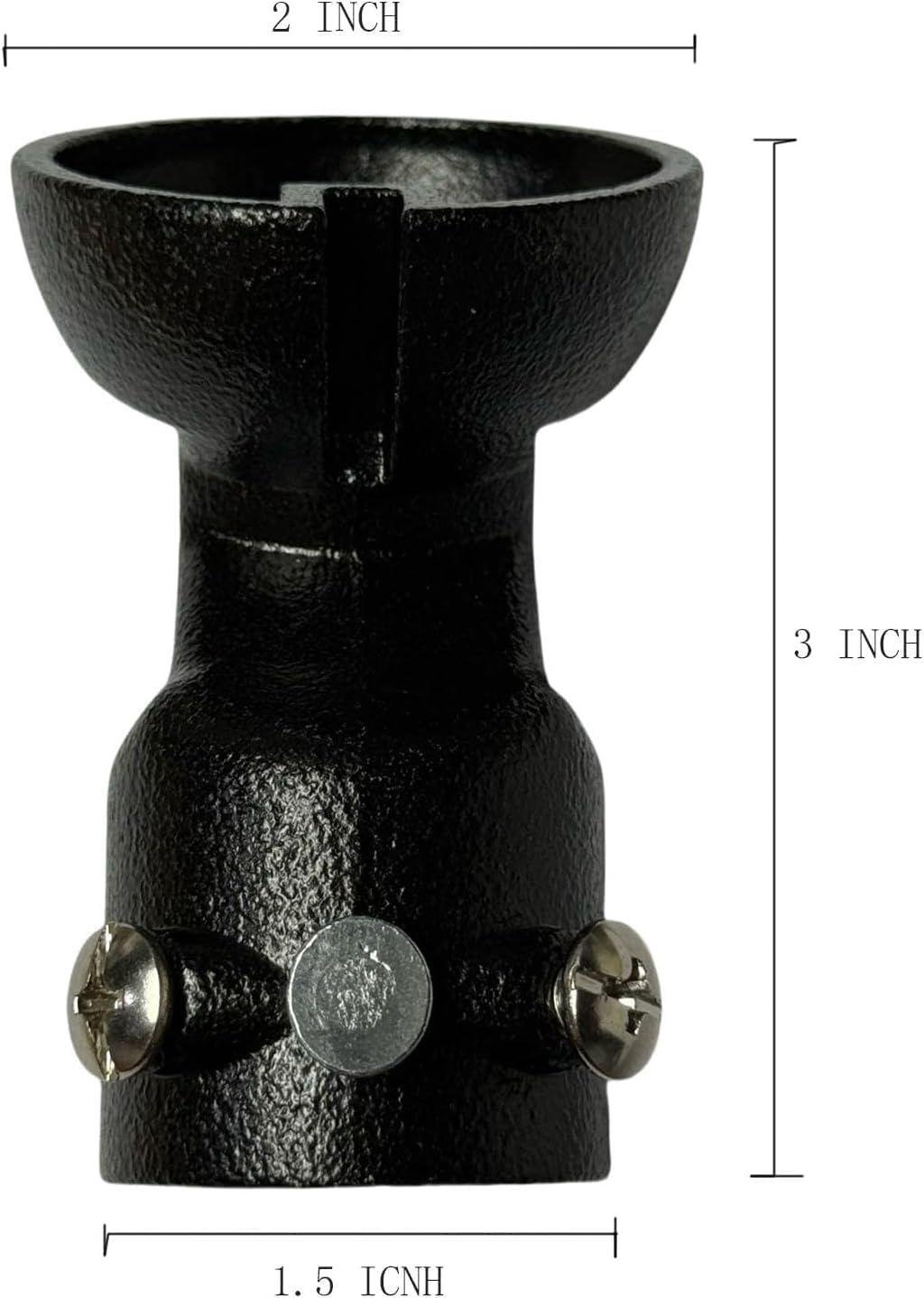 Adaptador techo inclinado para ventilador negro