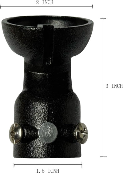 Adaptador techo inclinado para ventilador negro