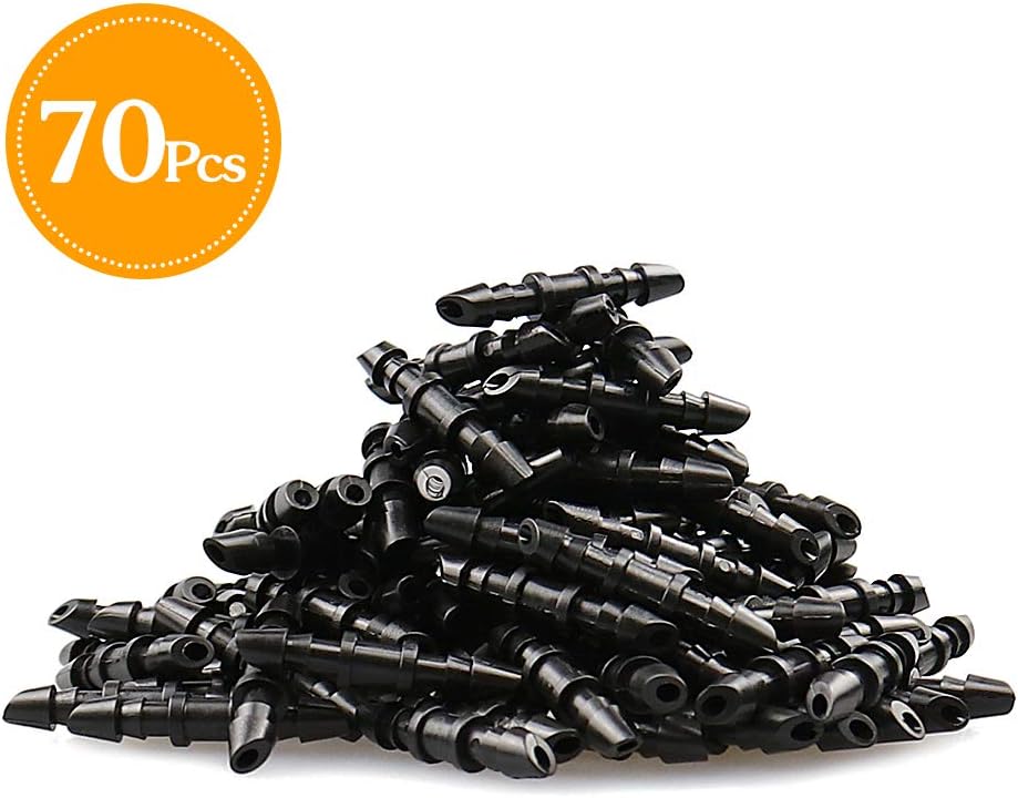 70 Conectores púas 1/4pulg para riego goteo