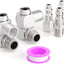 Herramienta neumática 1/4 pulg conector manguera ajuste 360