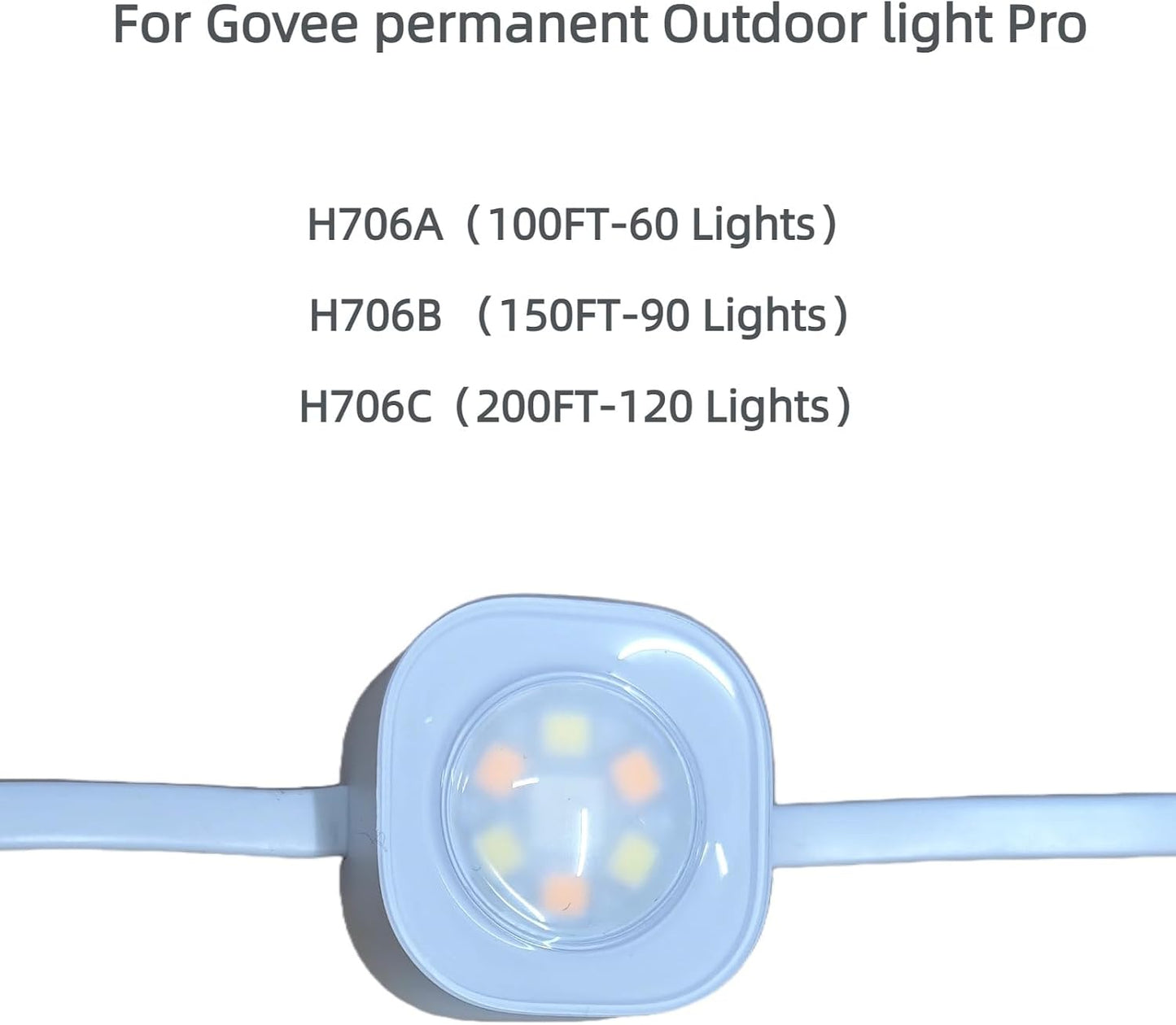 Clips luz compatibles Govee Outdoor Lights Pro 200ft