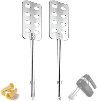 2 Batidores Mano Repuesto Comp Black Decker Acero Inox