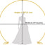Soporte telón redondo dorado 8.5ft arco boda metal