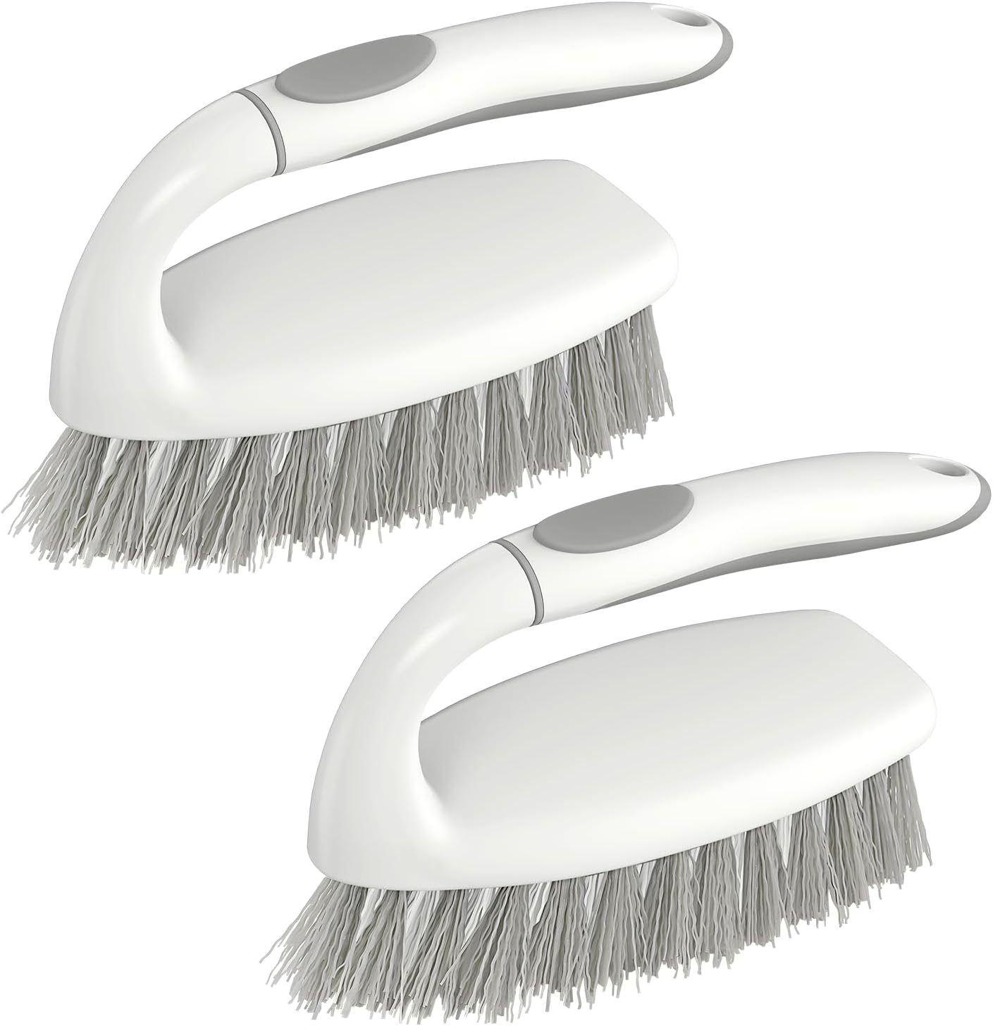 Cepillo antideslizante baño cocina 2 pzas gris blanco